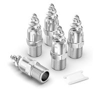 ERGAOBOY 5 pezzi ugelli atomizzatori a spirale conica in acciaio inox 304, spruzzatore di polvere con filettatura maschio da 3/4" per raffreddamento gas, lavaggio, protezione antincendio