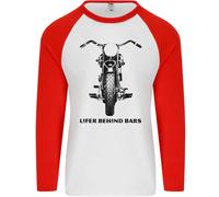 Ergastolano Behind Bars Moto Uomo L/S Baseball T-Shirt