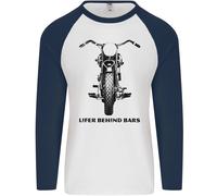Ergastolano Behind Bars Moto Uomo L/S Baseball T-Shirt