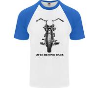 Ergastolano Behind Bars Moto Uomo S/S Baseball T-Shirt