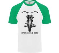 Ergastolano Behind Bars Moto Uomo S/S Baseball T-Shirt