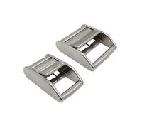 eRgDFS 2 PCS con Fibbia in Acciaio Inossidabile Fibbia Regolabile Fibbia di Rilascio di Blocco Striscia Fibbia per Cinghia Collare Cinghia Pet Cinghia Compatibile con Vari Marchi(38MM-316)