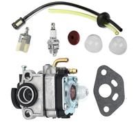 eRgDFS Carburetor Replacement for S 22C T22 22F T220 WYL-84A String S 67000-810 Includes Fuel Line And Primer Bulb Kit Compatible with Similar Models