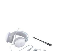 eRgDFS Cuffie da Gioco con Microfono Luce RGB cablata da 3,5 mm Compatibile con PS4 PS5 One PC(White)