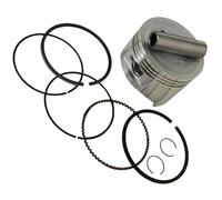 eRgDFS Kit pistone e Fasce Elastiche con Foro da 60 mm con perni e Clip Compatibile con Il Motore GX120 Modello 13101-ZH7-010 4310 utensile Elettrico da Giardino