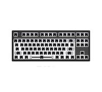 eRgDFS Kit Tastiera FL MK870 87 Bluetooth Wireless 2. Tastiera Meccanica Personalizzata a Tre modalità 4G con Prese scambiabili a Caldo RGB compatibili con Vari dispositivi(Obsidian)