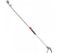 eRgDFS Potatore ad Asta telescopica con Testa Rotante Compatibile con Attrezzi da Giardino Tagliati Fino a 1 Pollice in Alluminio Leggero(Silver ZGQ)