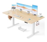 ErGear Scrivania elettrica regolabile in altezza, 160 x 80 cm, portata 100 kg, con motore senza spazzole avanzato, funzione silenziosa, robusto telaio in metallo