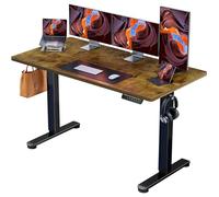 ErGear Scrivania Regolabile in Altezza, 140x70cm, Marrone