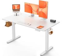 ErGear Scrivania Regolabile in Altezza da Ufficio, 120x60cm, Bianco