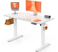 ErGear Scrivania Regolabile in Altezza per Ufficio e Computer 120 x 60 cm, Con Pannello Intelligente a 4 Memorie e Piano Assemblato