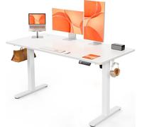 ErGear Scrivania Regolabile in Altezza per Ufficio e Computer 140 x 70 cm, Con Pannello Intelligente a 4 Memorie e Piano Assemblato