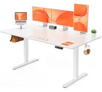 ErGear Scrivania Regolabile in Altezza per Ufficio e Computer 160 x 80 cm, Con Pannello Intelligente a 4 Memorie, Piano Assemblato per Studio in Casa