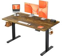 ErGear Scrivania Regolabile in Altezza, Scrivania Ufficio 140 x 70 cm, con Pannello Intelligente a 4 Memorie & Piano Assemblato