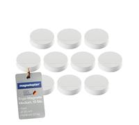 Ergo Magnete Medium, diametro 30 X 8 mm, 10 pezzi bianco