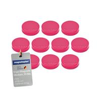 Ergo - Magneti medi, diametro 30 x 8 mm, 10 pezzi, colore: Rosa
