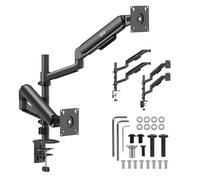 Ergo Office ER-692 B Supporto 2 Monitor 17-32 Molla a gas VESA 75/100 Nero