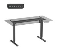 Ergo Office Telaio da scrivania regolabile elettricamente in altezza senza piano di carico 80 kg | Funzione memoria e sistema anti-collisione | Per posti di lavoro in piedi in casa ufficio e ufficio