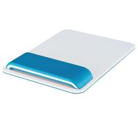 Ergo Wow Mouse Tappetino Con Regolabile Poggiapolsi, Blu/Bianco - 65170036