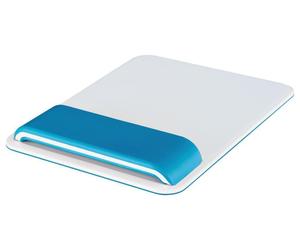 Ergo Wow Mouse Tappetino Con Regolabile Poggiapolsi, Blu/Bianco - 65170036