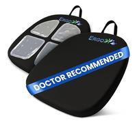 ERGO21 Travel Seat cushion- Liquicell migliora la circolazione sanguigna - un aiuto per schiena, sciatica, intorpidimento - aerei, treni, conferenze - Maniglia di trasporto