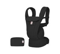 Ergobaba Omni Deluxe Marsupio per Neonati e Bambini Piccoli da 0 a 48 mesi | Marsupio in 100% Cotone di Alta Qualità a 4 Posizioni con Supporto Ergonomico, da 3,2 a 20,4 kg, Onyx Black