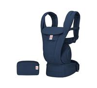 Ergobaba Omni Deluxe Marsupio per Neonati e Bambini Piccoli da 0 a 48 mesi | Marsupio in 100% Cotone di Alta Qualità a 4 Posizioni con Supporto Ergonomico, da 3,2 a 20,4 kg, Midnight Blue