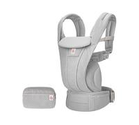 Ergobaba Omni Deluxe Marsupio per Neonati e Bambini Piccoli da 0 a 48 mesi | Marsupio in Rete Traspirante a 4 Posizioni con Supporto Ergonomico, da 3,2 a 20,4 kg, Pearl Grey