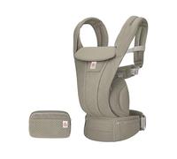 Ergobaba Omni Deluxe Marsupio per Neonati e Bambini Piccoli da 0 a 48 mesi | Marsupio in Rete Traspirante a 4 Posizioni con Supporto Ergonomico, da 3,2 a 20,4 kg, Soft Olive