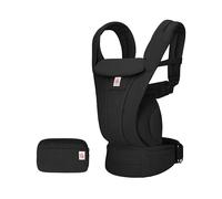 Ergobaba Omni Deluxe Marsupio per Neonati e Bambini Piccoli da 0 a 48 mesi | Marsupio in Rete Traspirante a 4 Posizioni con Supporto Ergonomico, da 3,2 a 20,4 kg, Onyx Black