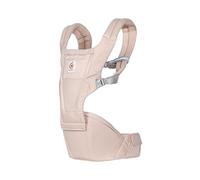 Ergobaby Alta Hip Seat, marsupio con seggiolino per neonati e bambini dai 4 mesi in su (5,5 kg - 20,4 kg), con rete SoftFlex al quarzo rosa