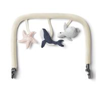 Ergobaby Evolve Bouncer Arco giochi, accessorio per l'altalena Ergobaby 3 in 1 per neonati dalla nascita, Ocean Wonders - Cream