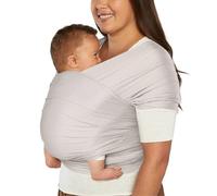 Ergobaby Fascia Neonato Porta Bebe per 0 Mesi Neonati a 11kg, Estiva Traspirante Ergonomica Elastica, Sustainable Mesh, Grigio Morbido (Soft Grey)