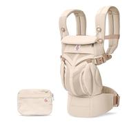 Ergobaby Marsupio per neonati dalla nascita, sistema di trasporto Omni Classic Mesh, borsa per la schiena, beige naturale