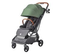 Ergobaby Metro 3 Deluxe passeggino da viaggio con funzione reclinabile, passeggino dalla nascita a 22 kg (0-4 anni), pieghevole con una sola mano e compatibile con il seggiolino auto, Willow Green