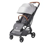 Ergobaby Metro 3 Deluxe passeggino da viaggio con funzione reclinabile, passeggino dalla nascita a 22 kg (0-4 anni), pieghevole con una sola mano e compatibile con il seggiolino auto, Pearl Grey