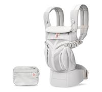 Ergobaby Omni 360 Cool Air Mesh Marsupio Neonati Ergonomico 0 36 Mesi, 4-in-1 Zaino Porta Bebe Traspirante, Pearl Grey