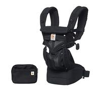 Ergobaby Omni 360 Cool Air Mesh Marsupio Neonati Ergonomico 0 36 Mesi, 4-in-1 Zaino Porta Bebe Traspirante, Onyx Black