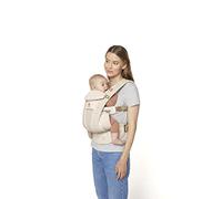 Ergobaby Omni Breeze per neonati, 4 posizioni SoftFlex Mesh marsupio anteriore ergonomico marsupio posteriore per neonati (Natural Beige)