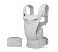 Ergobaby Omni Deluxe All-in-One Marsupio per neonati fino a 20 kg, ergonomico 4 posizioni in cotone, sistema da viaggio, grigio perla