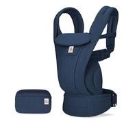 Ergobaby Omni Deluxe - Marsupio per neonati dalla nascita fino a 20 kg, ergonomico a 4 posizioni in rete, sistema da viaggio, blu notte