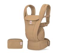 Ergobaby Omni Deluxe Marsupio Tutto in Uno dalla Nascita a 20 kg, 4 Posizioni Ergonomiche in Cotone, Posteriore e da Viaggio, Camel