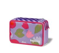 Ergobag astuccio maxi 3-zip flower powbear - niente più caos di matite!