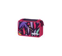 ergobag Astuccio maxi | Set da 40 pezzi con matite colorate e pennarelli Lyra, righello, forbici e scomparto per monete, ideale per la scuola