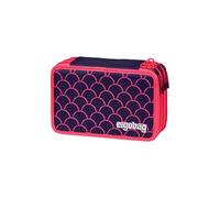 ergobag Astuccio maxi set da 40 pezzi, matite colorate e pennarelli Lyra, scomparto per monete, righello, forbici Pearl DiveBear - Lilla