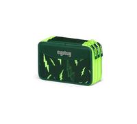 ergobag Astuccio maxi set da 40 pezzi, matite colorate e pennarelli Lyra, scomparto per monete, righello, forbici Beartastic - Verde