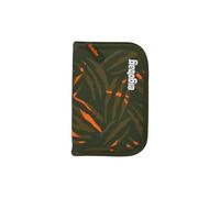 ergobag Astuccio rigido ExBeardition - Olive | Set da 22 pezzi con matite colorate Lyra e righello, scomparto per l'orario e scomparto per monete, ideale per la scuola