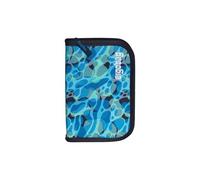 ergobag Astuccio rigido Set da 22 pezzi, matite colorate Lyra, due scomparti per l'agenda e il denaro, righello Ocean DiveBear - Blu scuro