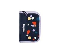 ergobag Astuccio rigido Set da 22 pezzi, matite colorate Lyra, scomparto per orario, scomparto per monete, righello Mosaic Stone Bear - Blu scuro