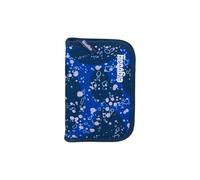 ergobag Astuccio rigido UnBearwater - Blu | Set da 22 pezzi con matite colorate Lyra e righello, scomparto per l'orario e scomparto per monete, ideale per la scuola